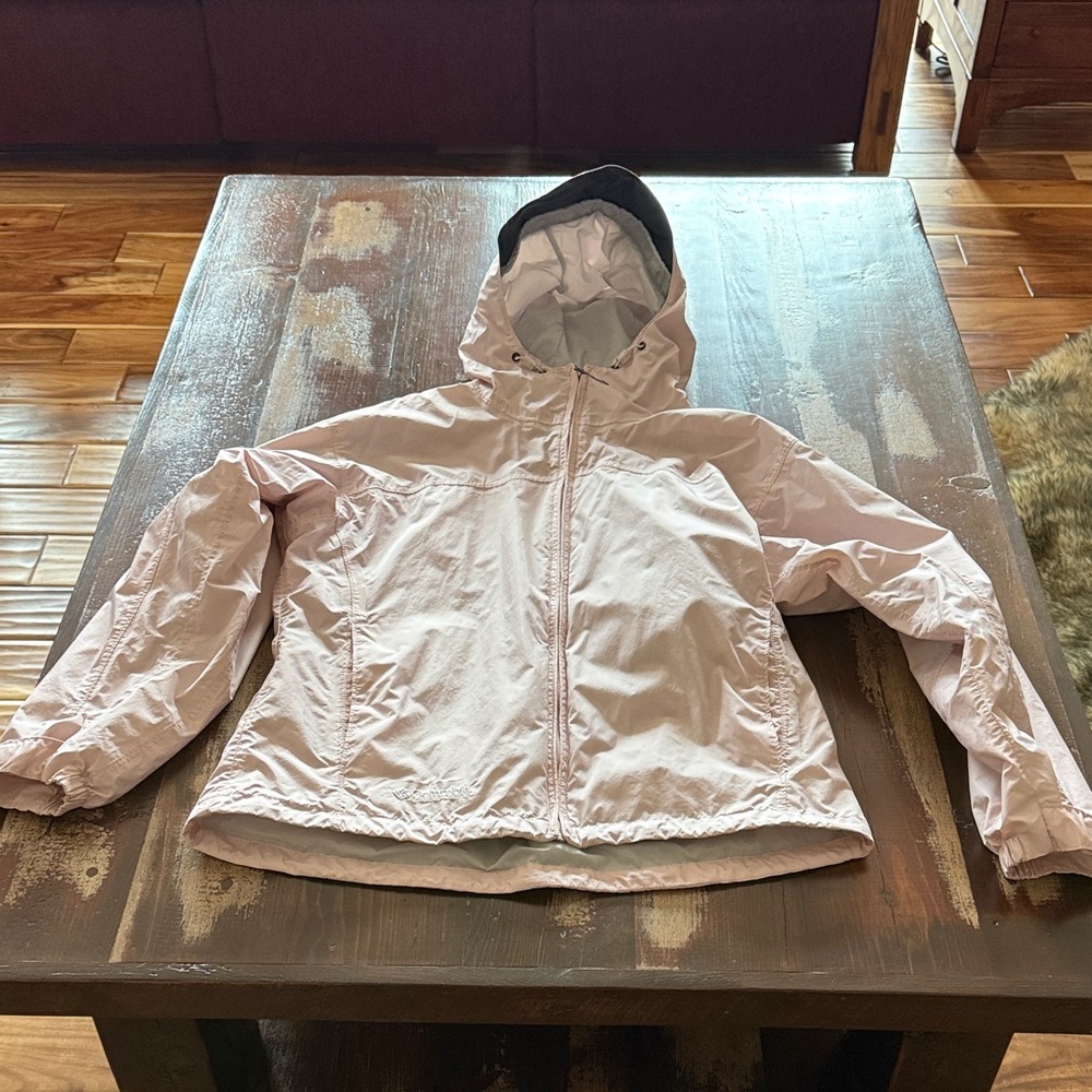 Columbia Light Pink Windbreaker Jacket